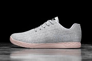 Grey Nobull Heather Dusty Rose Men's Trainers | CA W1452N